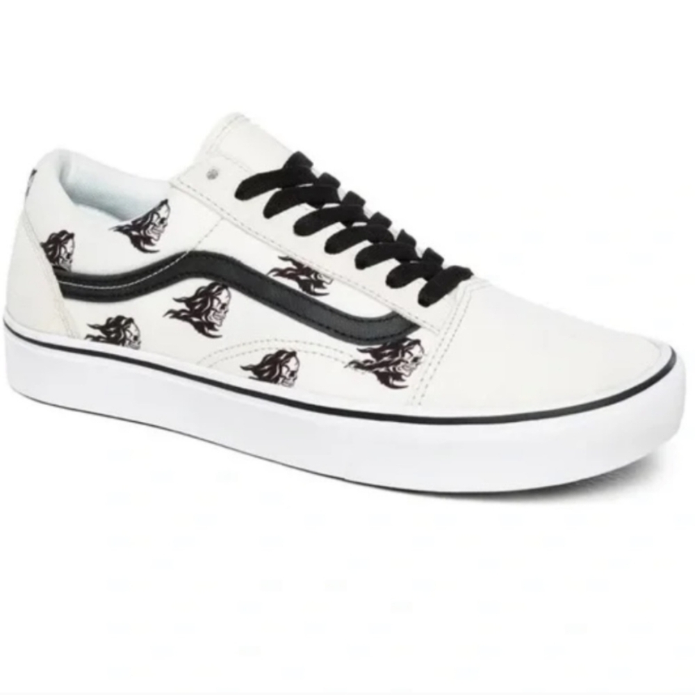 VANS | Sixty Sixers ComfyCush Old Skool Shoes white - Mens 6 - Women's 7.5